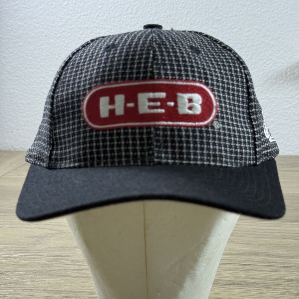 Vintage Logo Athletics Cap Hat HEB Grocery Texas Wool Blend Embroidered
